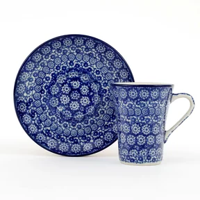 Filiżanka i spodek espresso F70 0,11l <br> 2615X Kobaltowa koronka